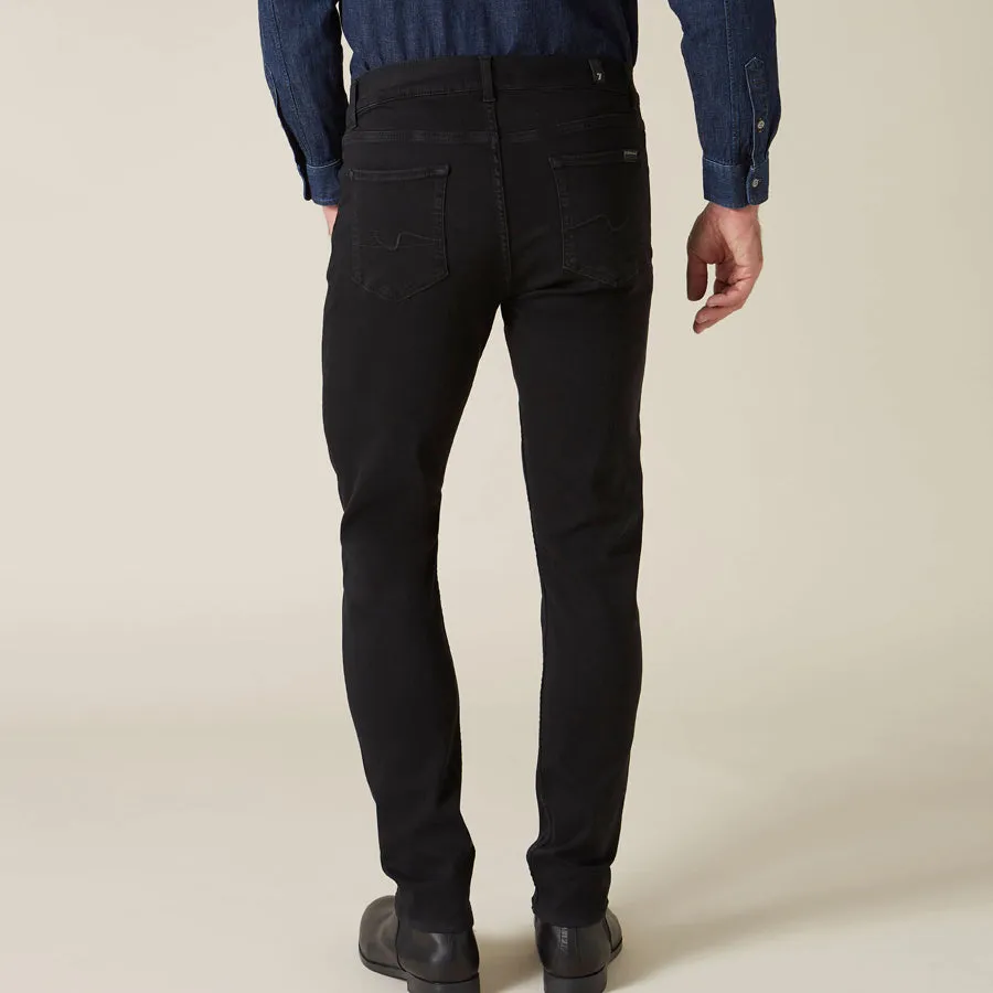 7 For All Mankind - Slimmy Tapered Luxe Jeans in Black