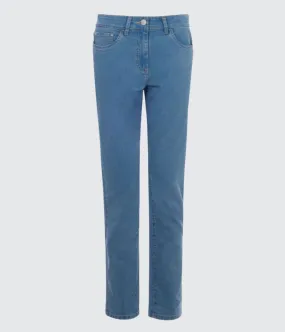 Blue Sara Crop Jeans