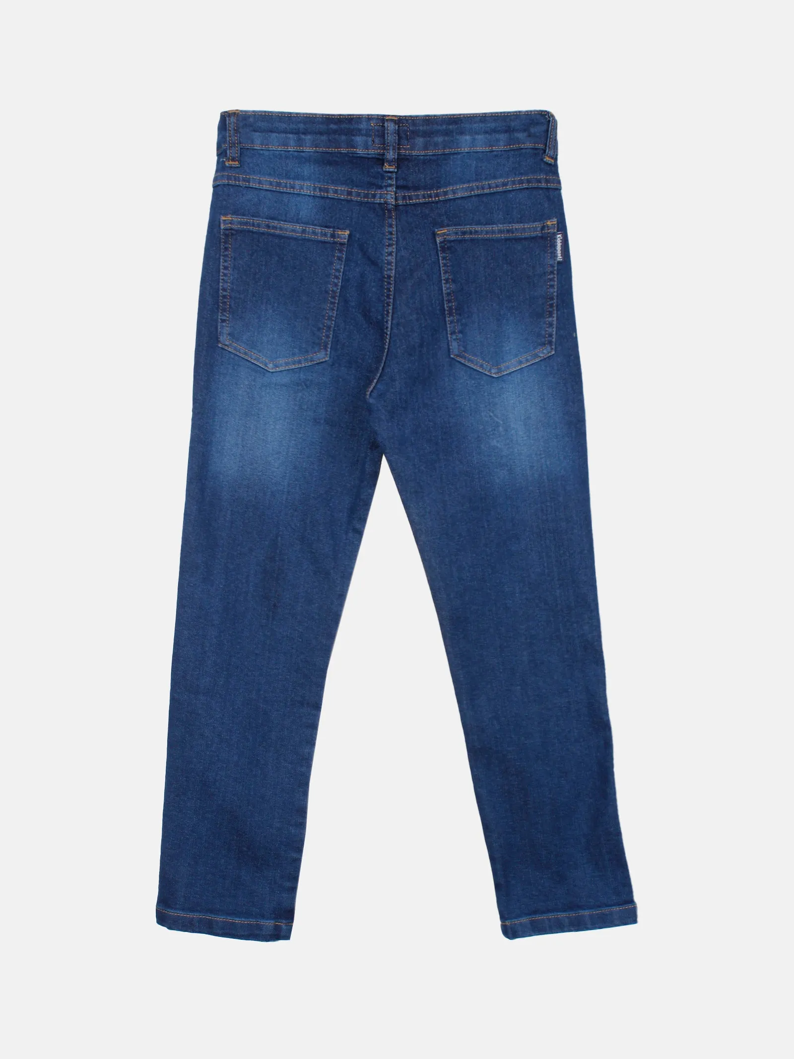 Boys Pack of 2 Denim Full Length Washed Jeans With Stretch