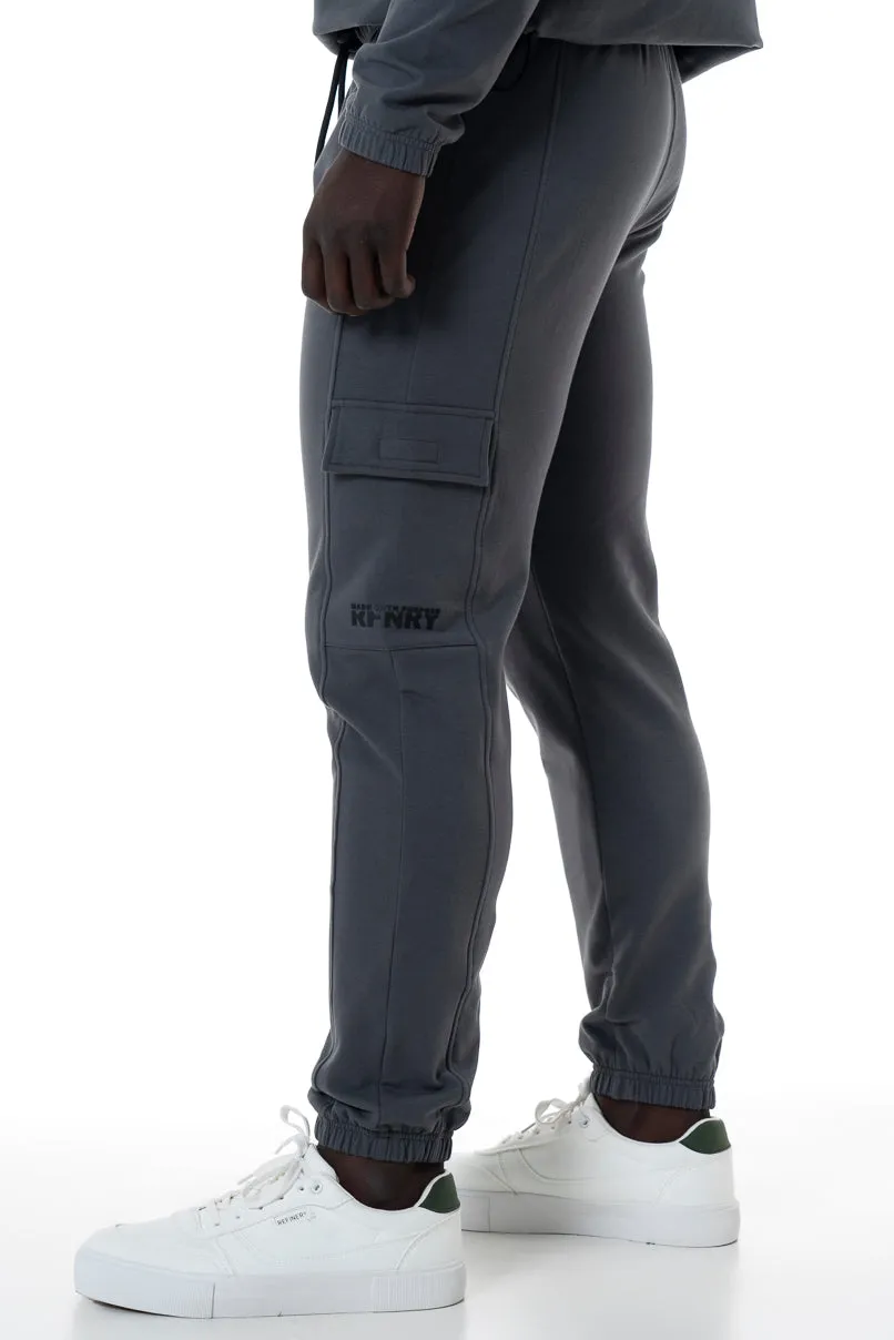 Cargo Track Pants _ 146601 _ Charcoal