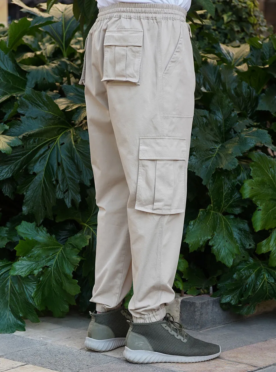 Cotton Twill Cargo Trousers