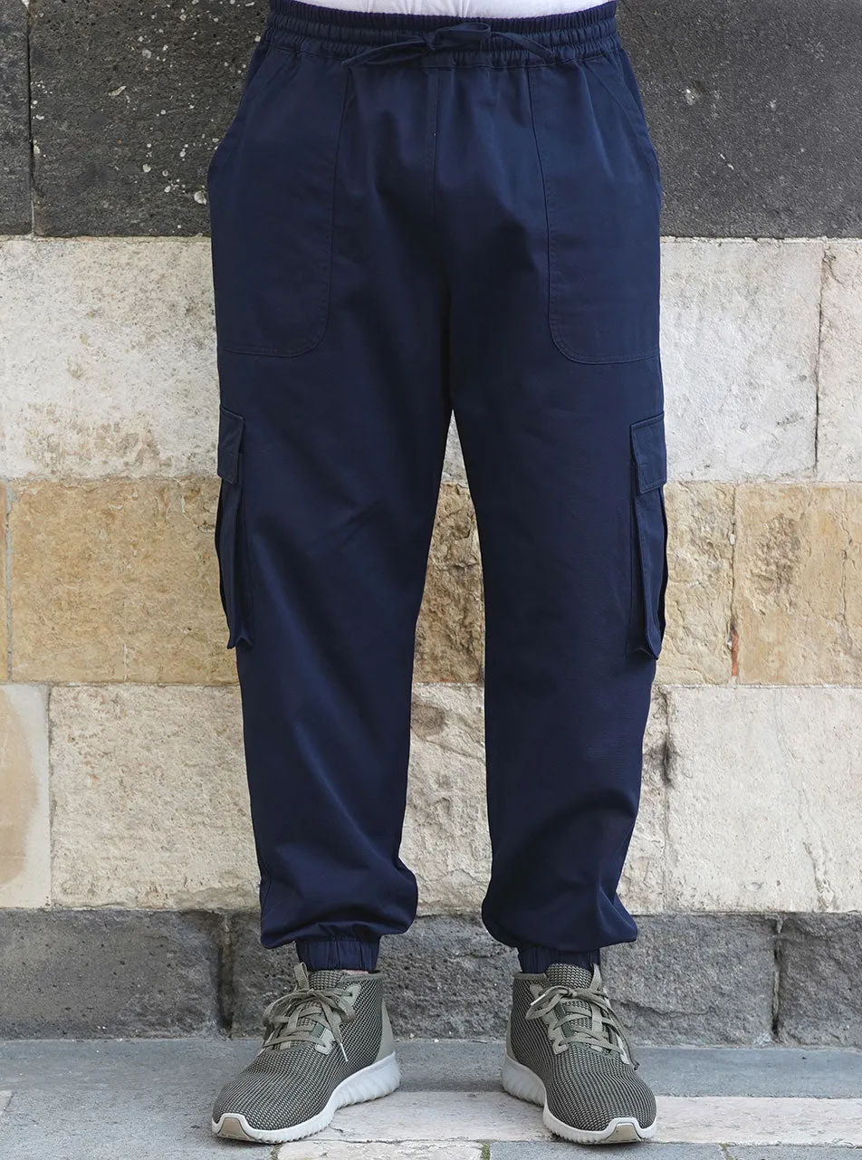 Cotton Twill Cargo Trousers