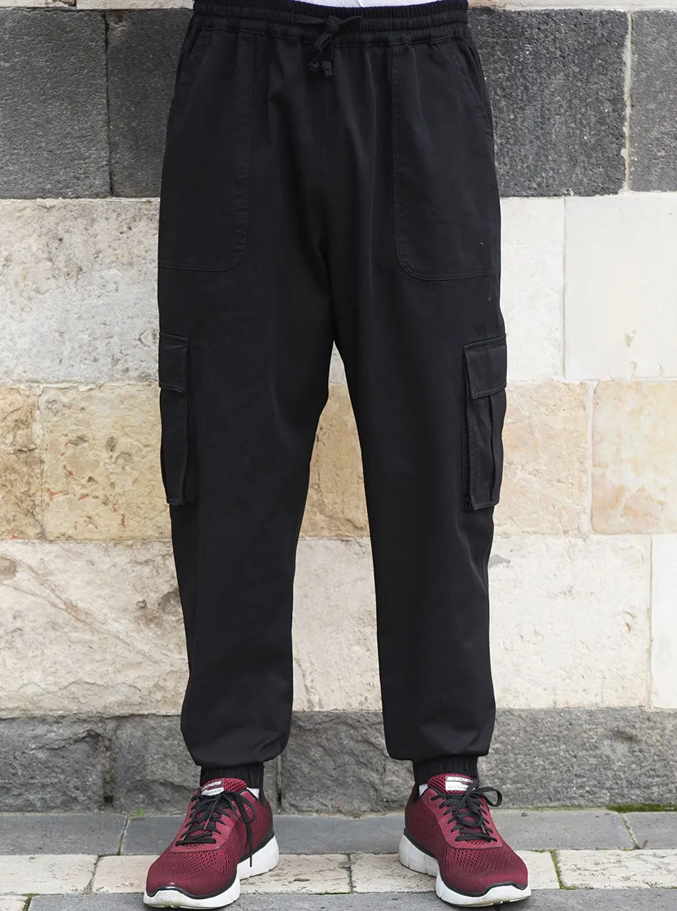 Cotton Twill Cargo Trousers