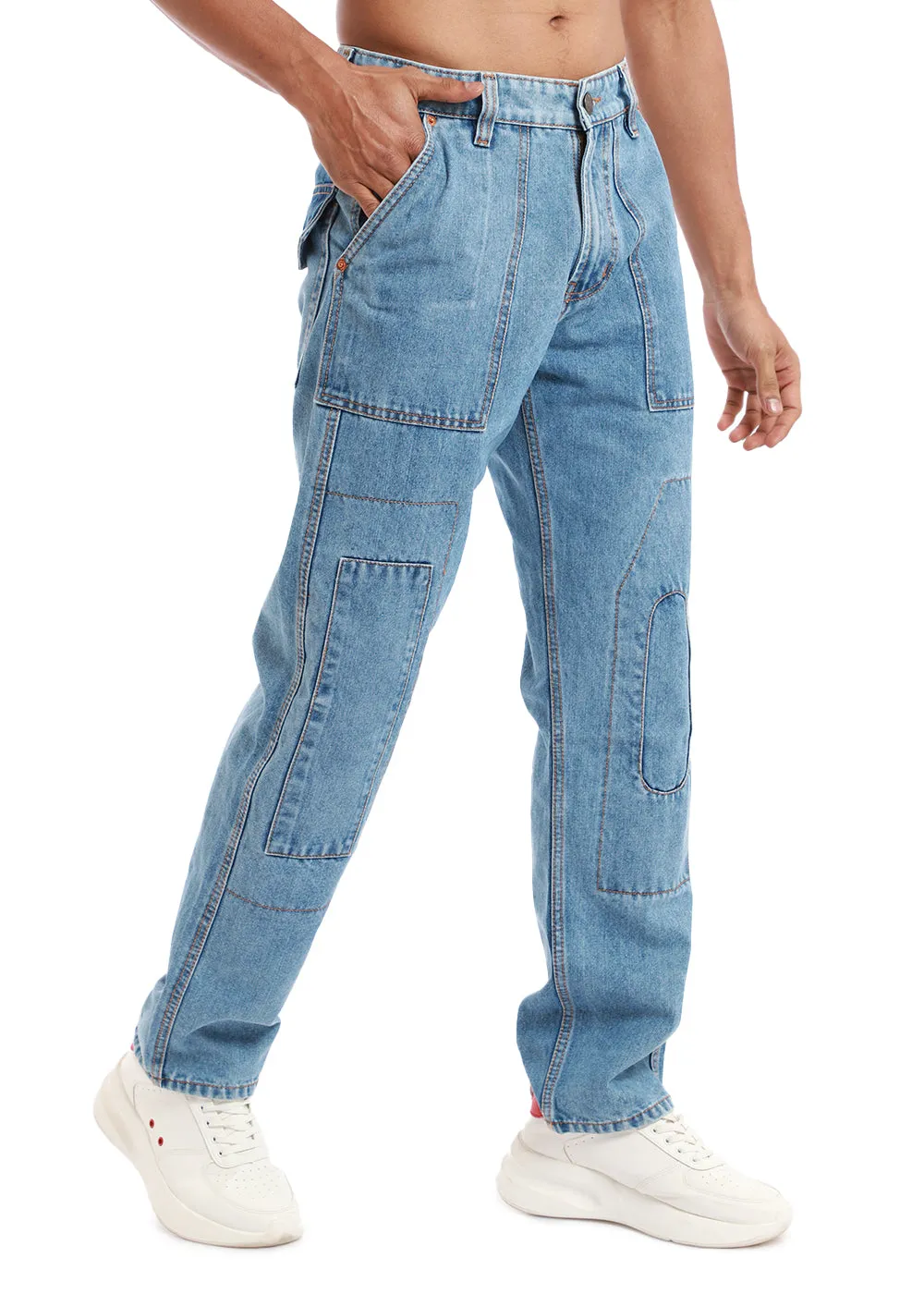 Dapper Celeste Blue Baggy fit Jeans