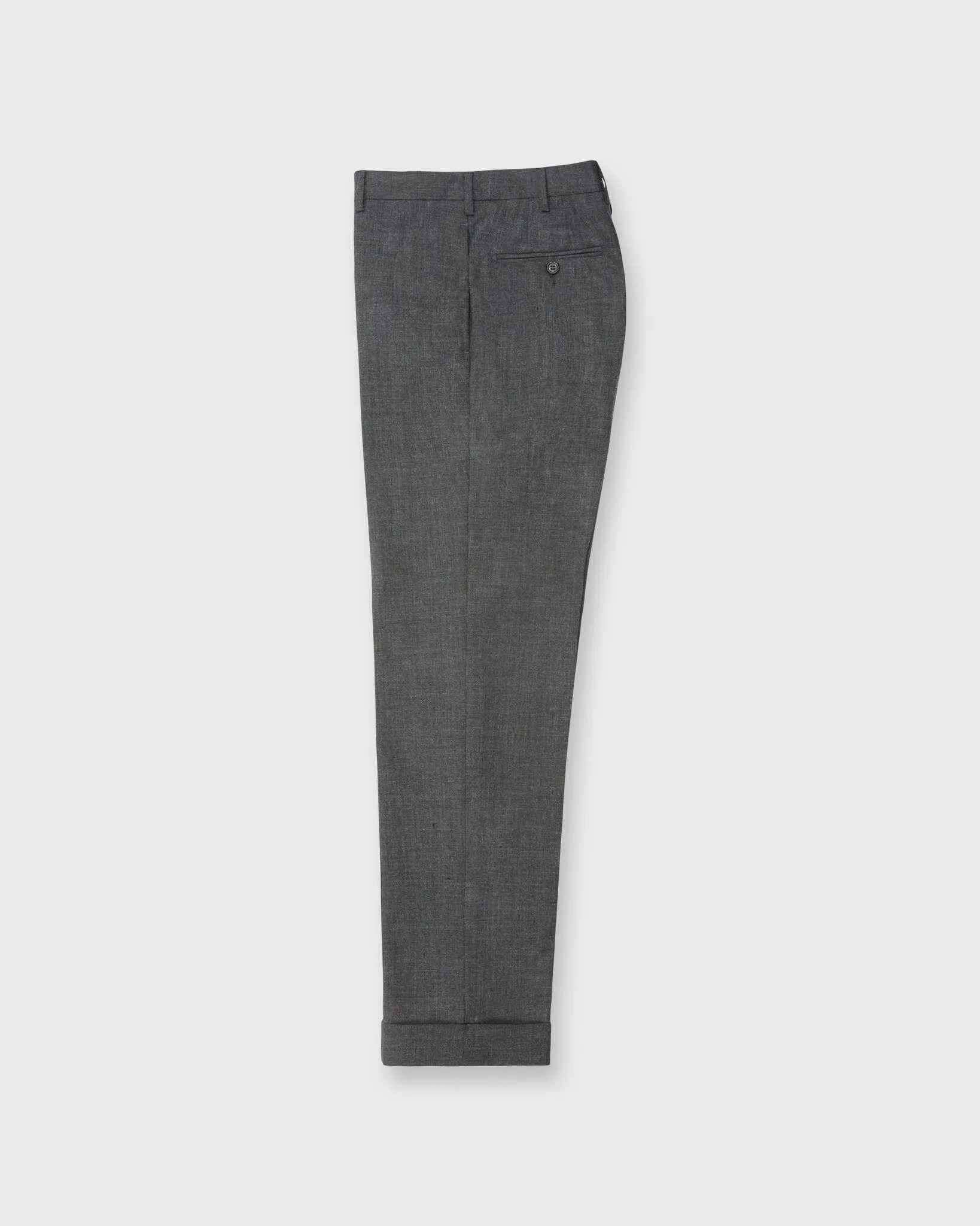 Dress Trouser in Charcoal High-Twist