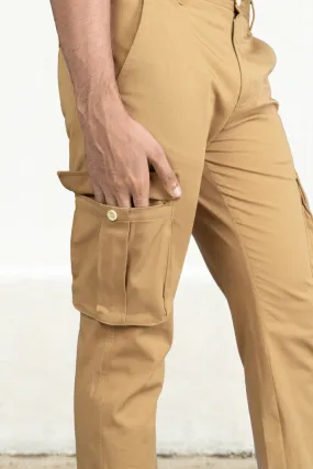 Earth Khaki Stretch Cargo Pants