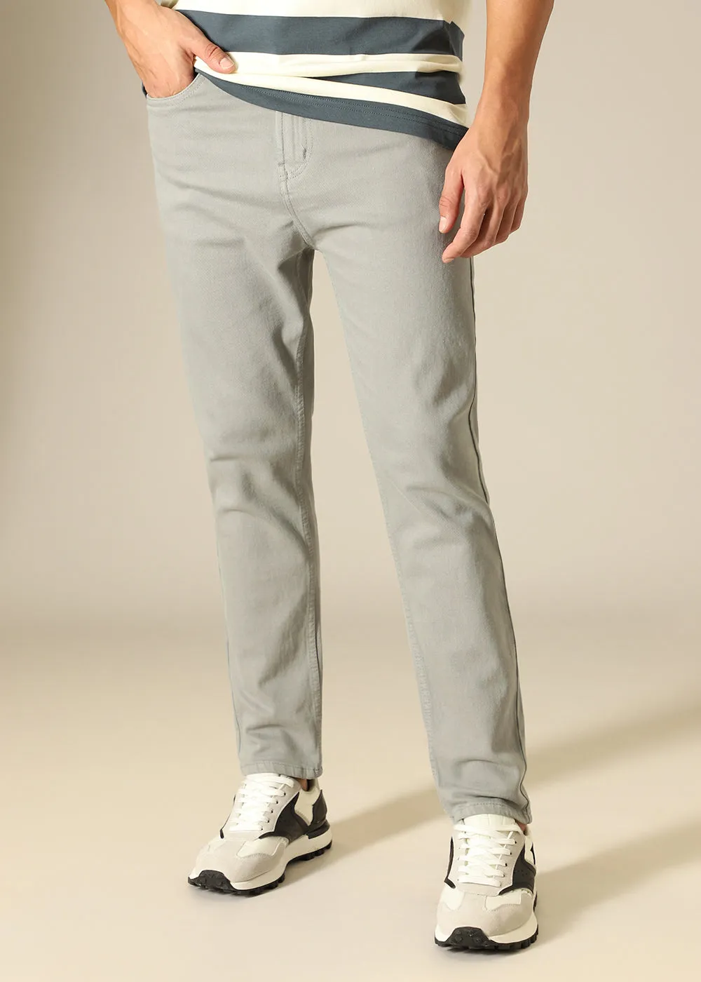 Grey Carrot Fit Denim