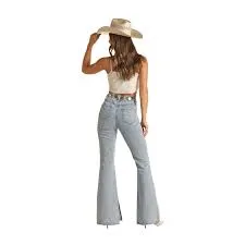 Hem Slit Flare Jean