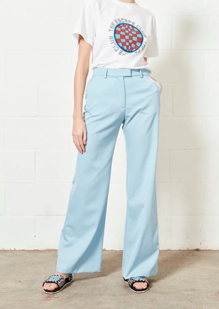 House of Holland Pale Blue Wide Leg Trouser