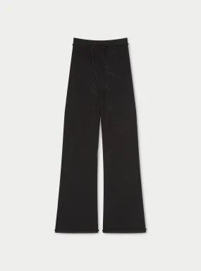 KNITTED TROUSERS - BLACK