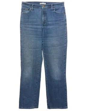 Medium Wash Straight-Leg Lee Jeans - W34 L33