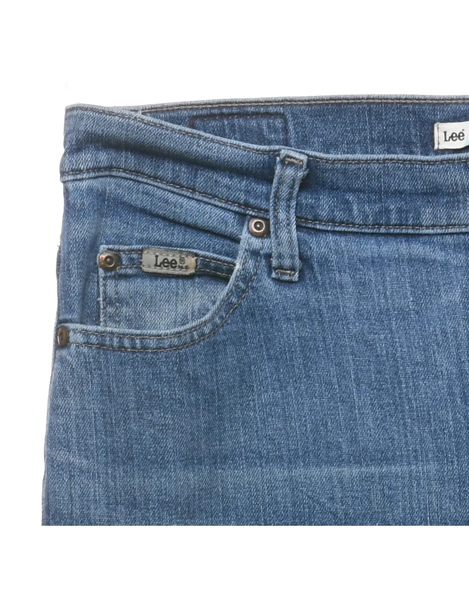 Medium Wash Straight-Leg Lee Jeans - W34 L33