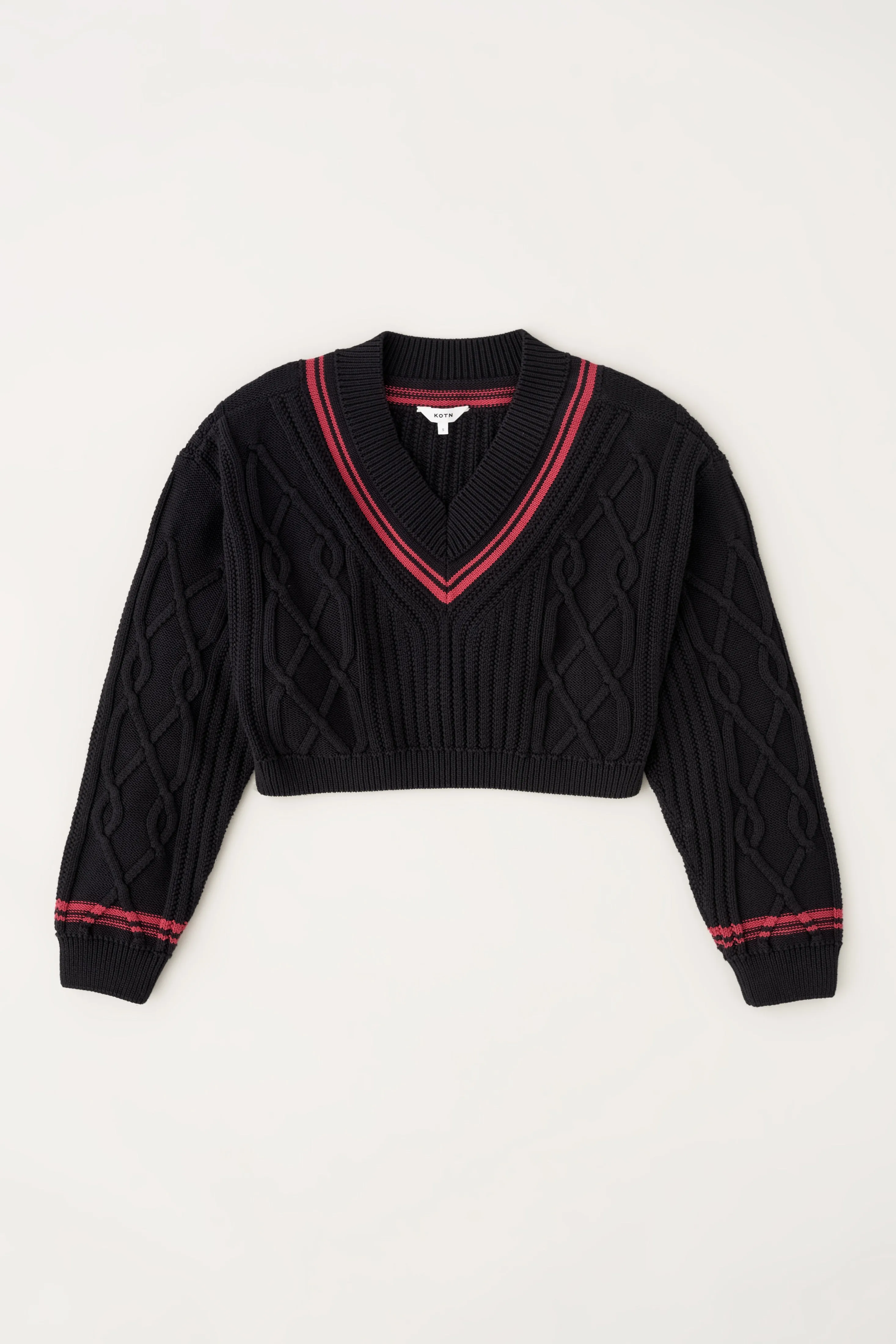 Women's Nyala Sweater in Black/Fuchsia